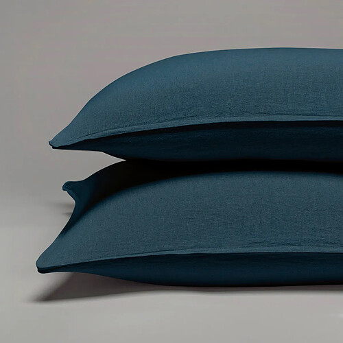 Cotton & Co Taie d'oreiller en pur lin lavé français