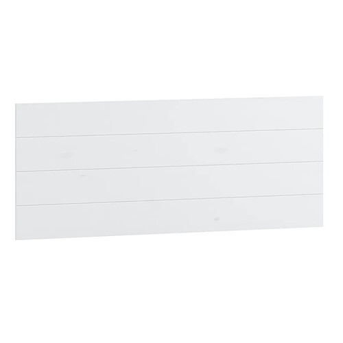 Pegane Tête de lit en pin massif pour lits de 90 et 105 cm coloris Blanc - Longueur 110 x Hauteur 45 cm