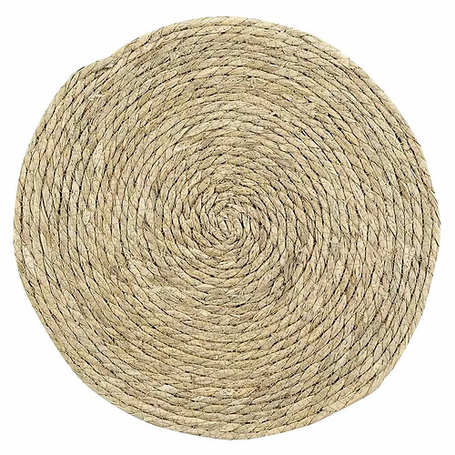 Douceur D'Interieur Set de Table Rond Paille de Jonc 38cm Naturel