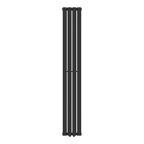 Helloshop26 Radiateur à panneau design plat 438 watts acier 160 x 24 cm noir 03_0010446
