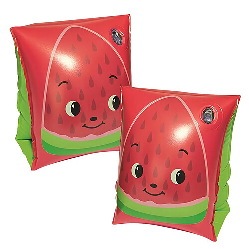 Bestway Brassards de Natation pour Enfants avec Motif Fraise Léger et Pratique Rouge