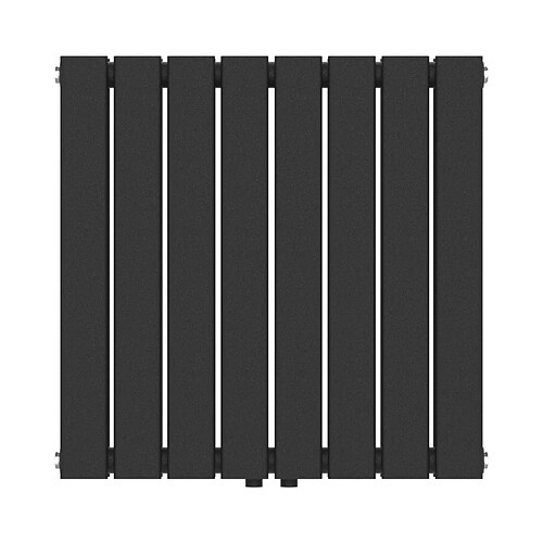 Helloshop26 Radiateur à panneaux design double 809 watts acier 60 x 60 cm noir 03_0010486