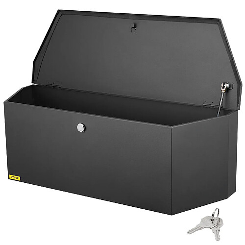 Vevor Boîte à outils remorque 914x305x305mm, acier carbone, serrure/clé, intempéries