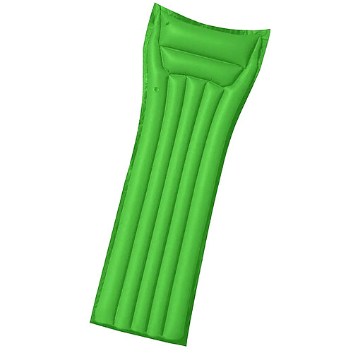 Bestway Matelas de Plage 183x69cm Gonflable avec Oreiller Confortable Vert