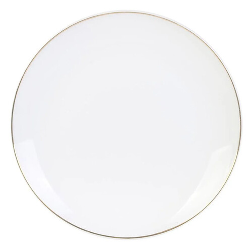 Paris Prix Lot de 6 Assiettes à Dessert Liseré 20cm Blanc