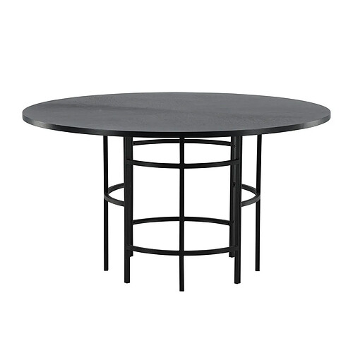 Paris Prix Table à Manger Ronde Copenhagen 140cm Noir