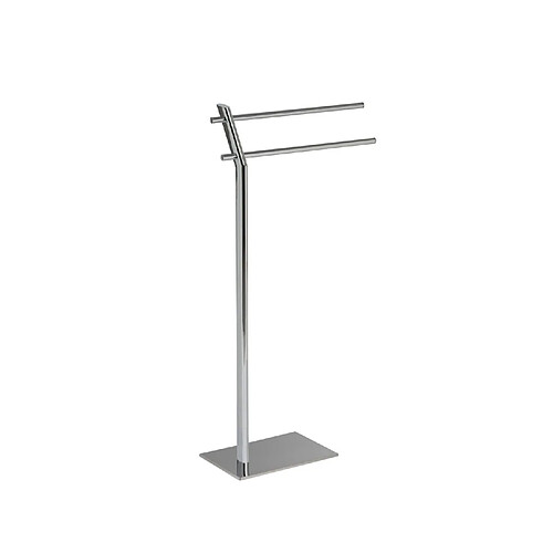 Alexandra House Living Porte-serviettes en métal chromé 30 x 20 x 81 cm