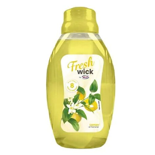 Desodorisant Flacon 2en 1 meche pro 375ml citron - Lot de 5 Colis de 12 - Prodifa