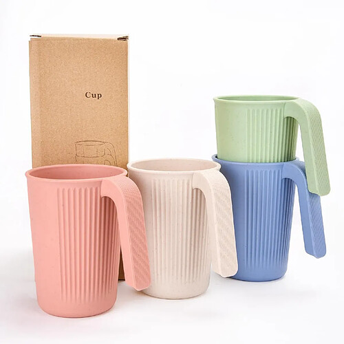 Vendos85 Ensemble de 4 Mugs de Camping 350 ml Polypropylène