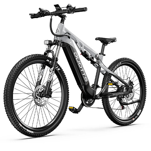 VTT Électrique DUOTTS E29 - Moteur 720W - Batterie 48V 13.5Ah Amovible - Autonomie 90km - Vitesse 40km/h - Suspension Hydraulique