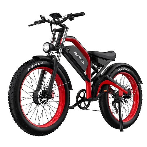 Vélo Électrique DUOTTS N26 - Moteur 1500W - Batterie Samsung - Autonomie 120km - Vitesse 50km/h - Freins Hydrauliques - Pour Terrain Extrême