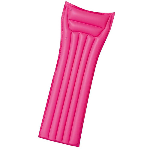 Bestway Matelas de Plage 183x69cm Gonflable avec Oreiller Confortable Rose