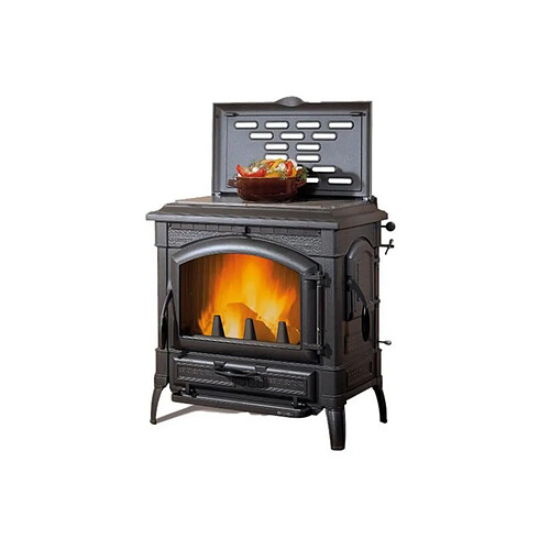 La Nordica Extraflame Poêle à bois fonte 4.9kw noir antracite - ISOTTACCLEAN - Vintage - NORDICA EXTRAFLAME