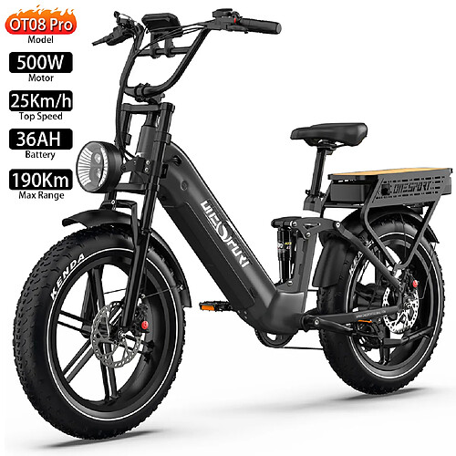 Vélo électrique ONESPORT OT08 Pro 20" 48V 36AH Batterie Freins à Double Disque