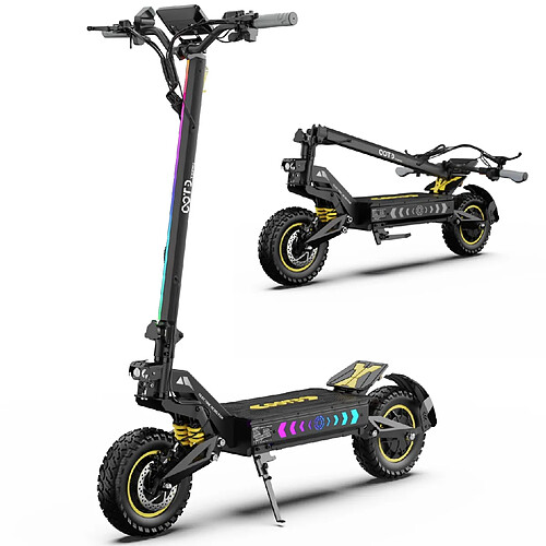 Trottinette Électrique Pliable OOTD T10 PRO - Double Moteur 2600W - Batterie Amovible 23.4Ah - 100 km Autonomie - 65 km/h - App