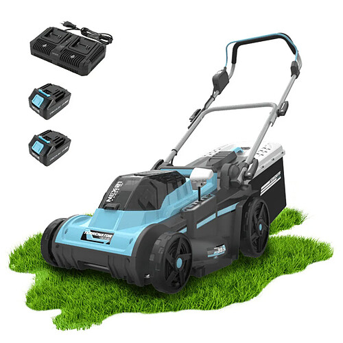 Tondeuse à gazon à batterie Cecotec E3 Liberty Z Plus 20 V 38 cm 20-70 mm 40 L 2 Pièces