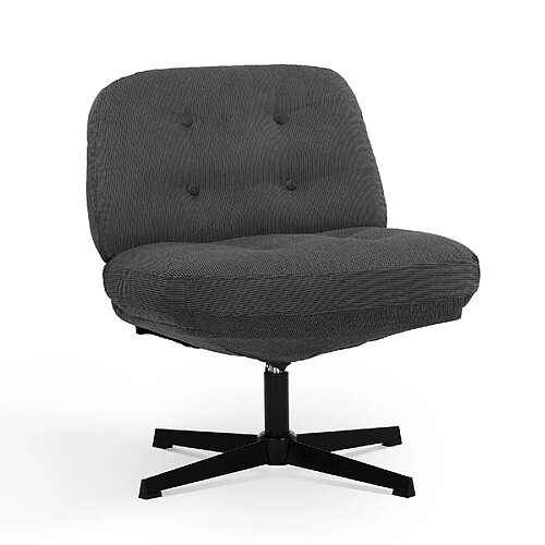 Smartue Chaise de bureau - Assise large en mousse mémoire, confort et soutien, usage bureau et maison - Gris