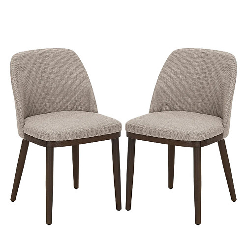 Smartue Lot de 2 Chaises de Salle à Manger Marron