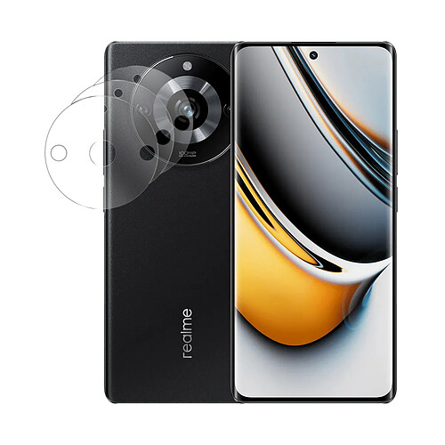 Lot de 3 Verre trempé camera, protection d'objectif arrière pour Realme 11 Pro 5G 6.7" RMX3771/ Realme 11 Pro+ Plus 5G 6.7" - Visiodirect -