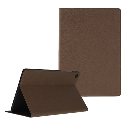 Selencia Coque tablette Riva pour Samsung Galaxy Tab A11 Plus - Mocha Brown