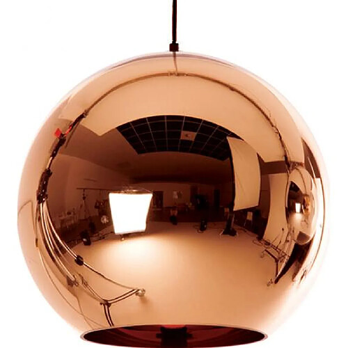 ICONIK INTERIOR Lampe de plafond - Suspension au design de boule - 40 cm - Range Bronze