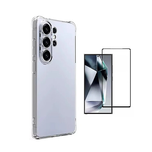 Kit De Coque Anti-Choc Superprotect + Film En Verre Trempé À Coque Complète 5D PHONECARE Pour Samsung Galaxy S26 Ultra - Transparent
