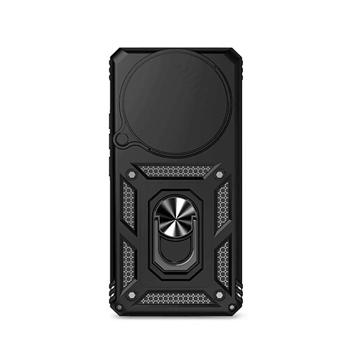 Étui Anti-Impact Magnétique Pour Fenêtre Coulissante De Défenseur Militaire PHONECARE Pour Xiaomi Redmi Note 15 5G - Noir