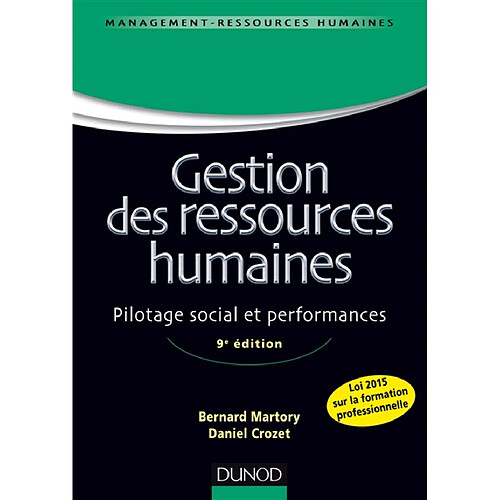 Gestion des ressources humaines : pilotage social et performances · Occasion