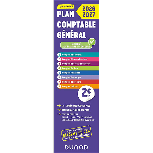 Plan comptable général 2026-2027