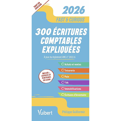 300 écritures comptables expliquées 2026