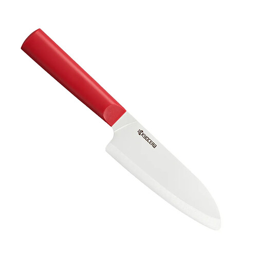 Couteau santoku lame céramique 14cm rouge - TK-140WH-RD - Chowa - KYOCERA