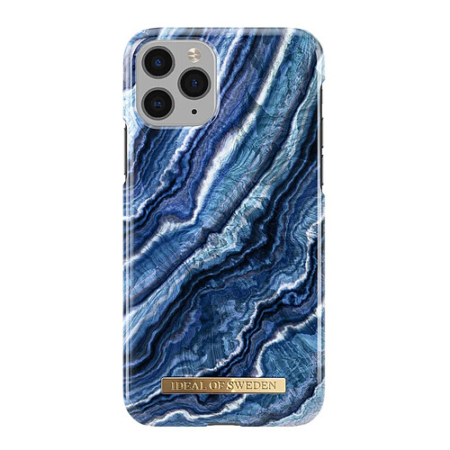 IDEAL OF SWEDEN Coque Tendance pour iPhone 11 Pro Antichocs Motif Swirl Indigo