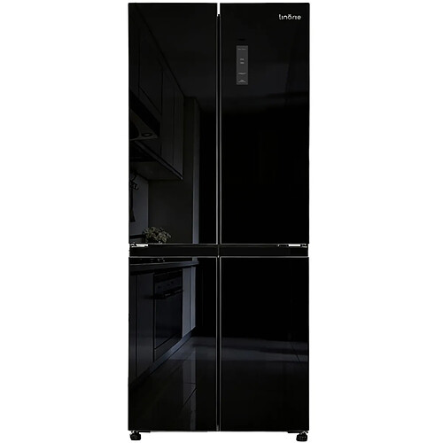 Linarie Réfrigérateur Congélateur Multi-portes LSCD430BLACK 418 Litres - Verre noir
