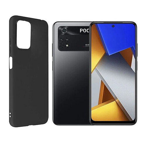 Coque de protection Noir souple silicone pour Xiaomi Poco M4 PRO 4G 6.43" - Visiodirect -