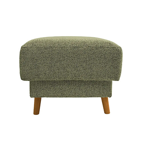Casanova Pouf en tissu bouclette Vert 77x62x50