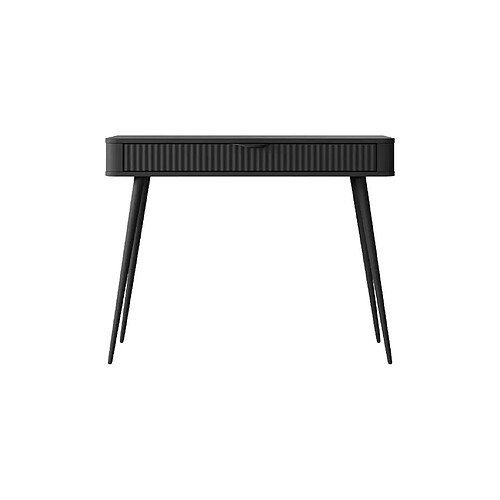 Casanova Bureau 100cm effet rainuré Noir