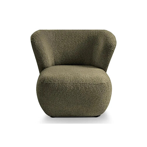 Casanova Fauteuil tissu bouclette - Vert
