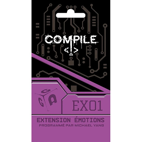 Asmodee Editions EX01 Extension Émotions pour Compile 3 protocoles 18 cartes