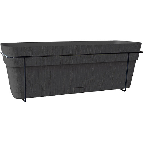 Stefanplast Ethica Bac pour balcon 50 cm 9 L Graphite