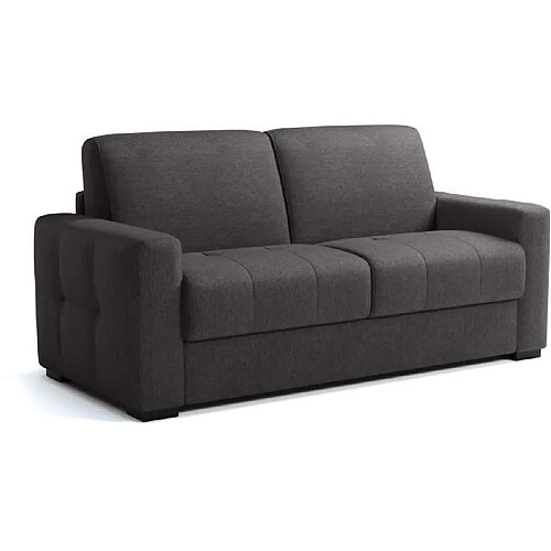 Mondo Canapé convertible express - 3 places - EUREKA - Tissu como 22 Graphite - 200 x 102 x 95 cm