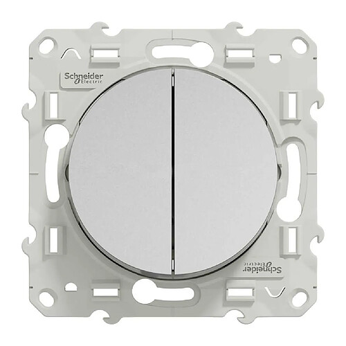 Schneider Electric S530214 Interrupteur va-et-vient double 10A Odace