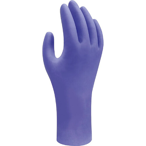 Showa 7540 T.M Gants jetables nitrile bleu cobalt Taille M Boîte 100