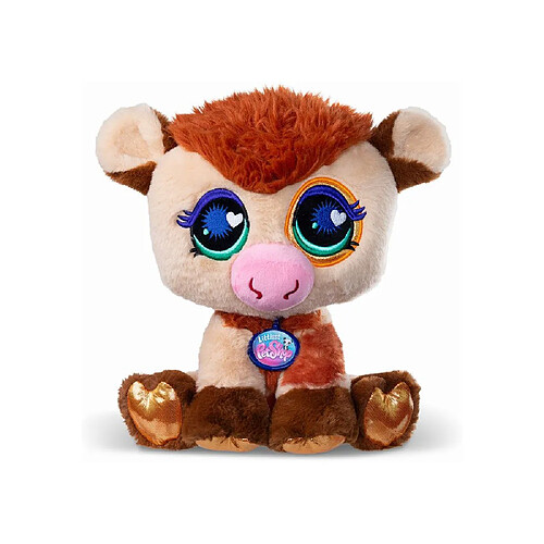 Bandai BF00666 Peluche Vache Littlest Petshop Deluxe 25 cm