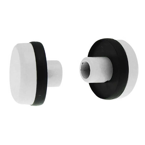 La Croisee Ds Jeu de 2 embouts pour poignée DIVA I II IV DS6877-007 laqué gris alu RAL9006