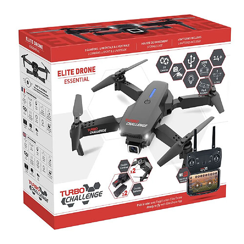 Turbo challenge Drone photo-vidéo G10271 - Noir