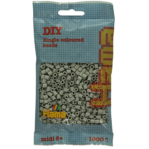 HAMA Midi Sachet 1000 perles à repasser - Gris Nuage (midi)