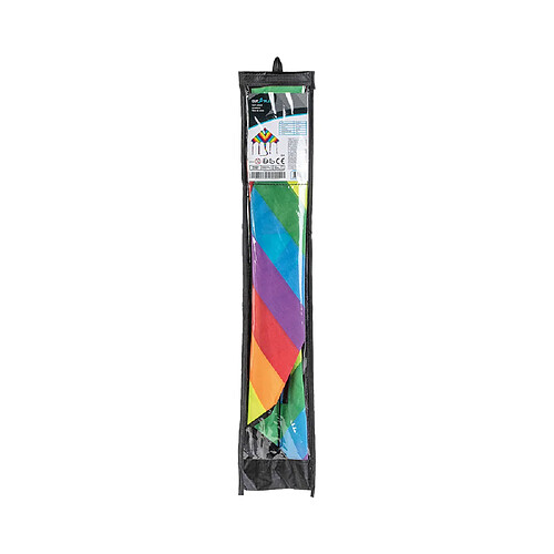 Outplay A2100856 Cerf-volant monofil losange 115x60 cm rayures arc-en-ciel