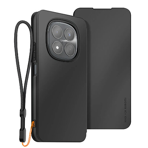 Xfm Étui pour Redmi Note 15 Pro Plus 5G avec Porte-carte et Dragonne Amovible Noir