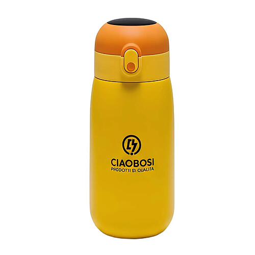 Avizar Gourde Isotherme 420ml pour Enfants avec Écran d'Affichage Digital Jaune
