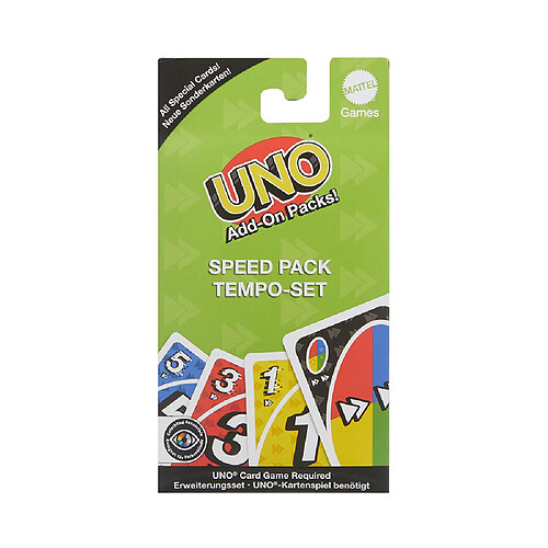 Mattel Gam UNO Add-On Pack - Stack / Speed cartes papier 7+